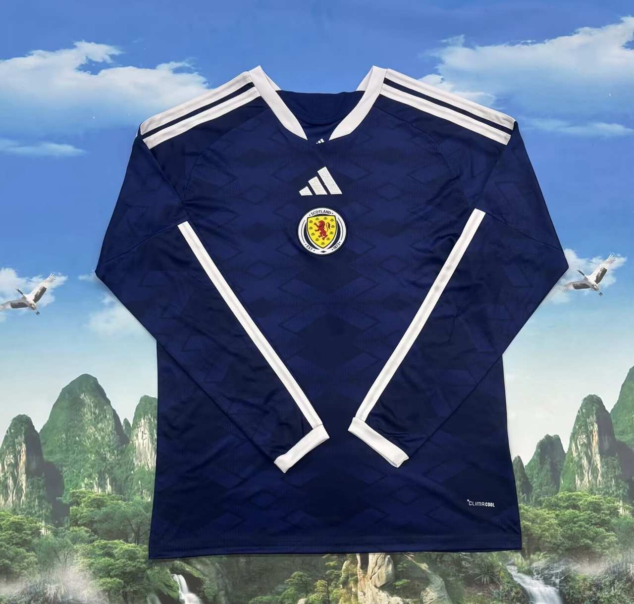 26 27 Scotland home long sleeves S-4XL 26 27 苏格兰 主场 长袖 S-4XL