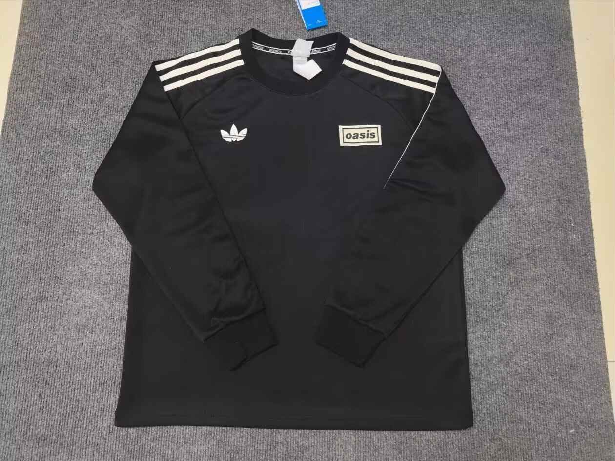 Oasis Band black long sleeves 绿州队 黑色 训练服上衣 S-4XL