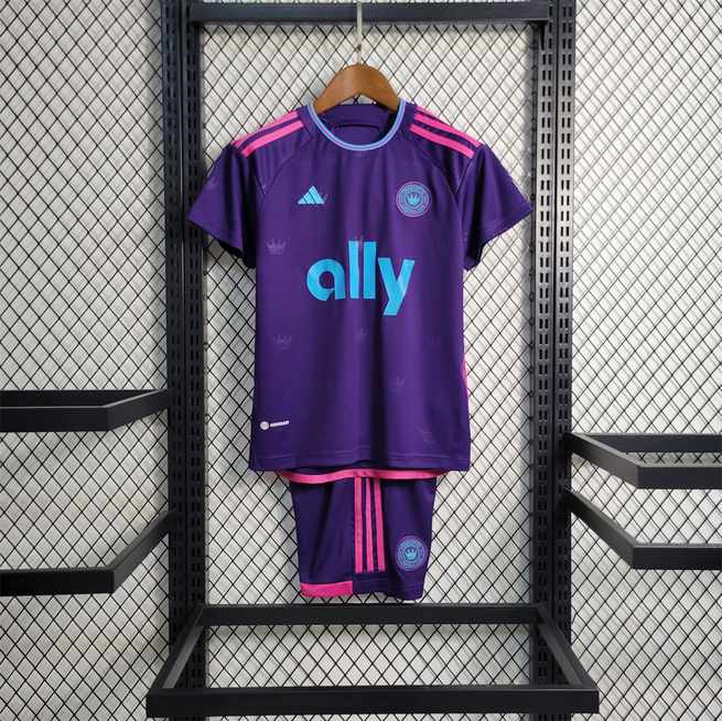 23-24 Charlotte away kids kit