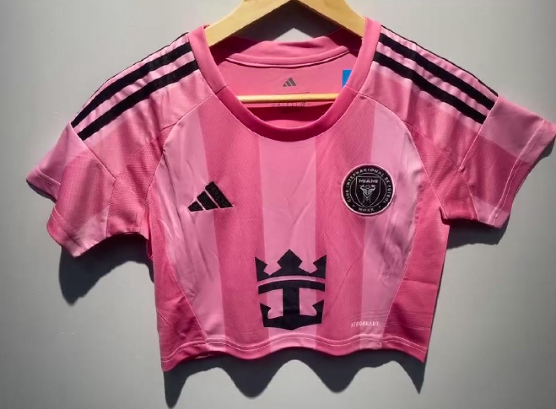 2026/27 Miami Home Women's Crop Top Soccer Jersey S-2XL
