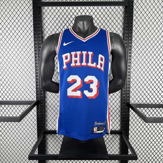 2026 Philadelphia 76ers Icon Edition Blue NBA Jersey No. 23 JAMES