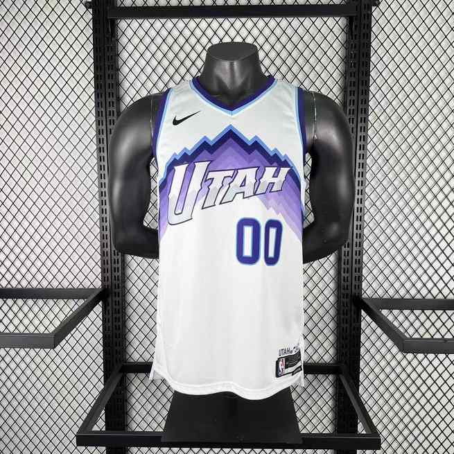 2026 Utah Jazz White No. 00 CLARKSON NBA Basketball Jersey