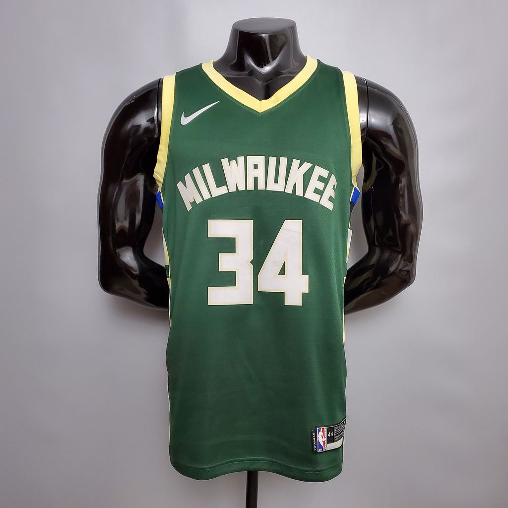 Antetokounmpo #34 Bucks Fruit Green NBA jersey Size_XS_XXL Nike connect recognition