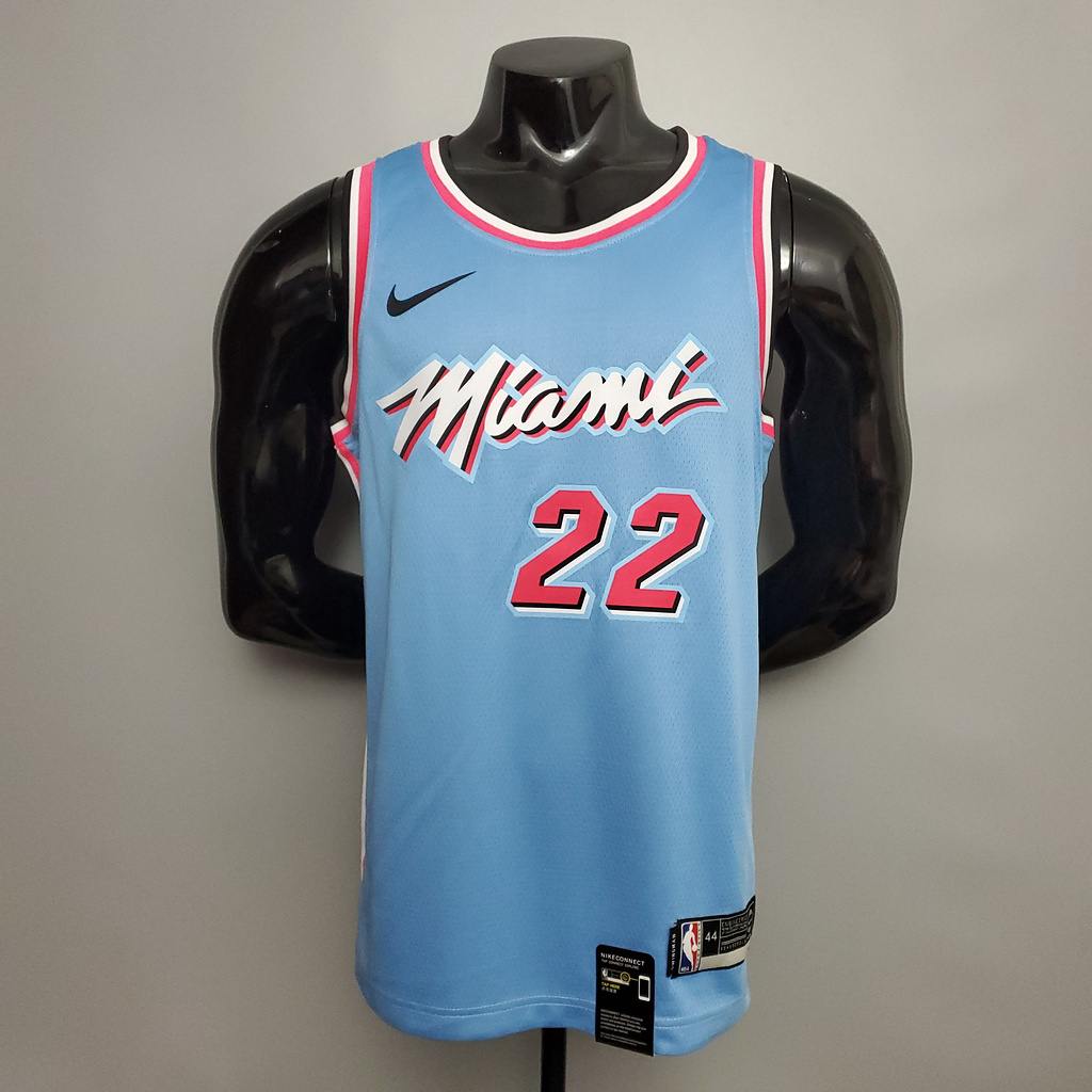 BUTLER #22 Miami Heat blue NBA jersey Size_XS_XXL Nike connect recognition