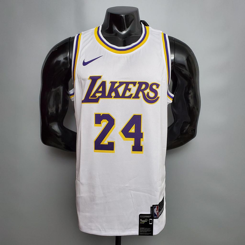 Bryant #24 Lakers Round neck white NBA jersey Size_XS_XXL Nike connect recognition