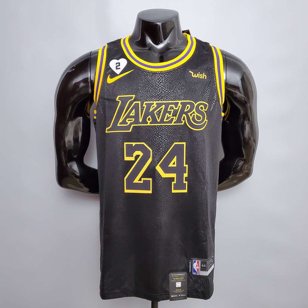 Bryant #24 Lakers black NBA jersey Size_XS_XXL Nike connect recognition