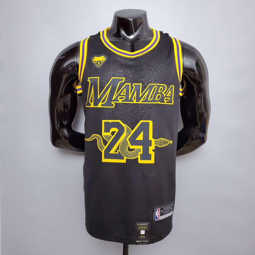 Bryant #24 Lakers black NBA jersey Size_XS_XXL Nike connect recognition