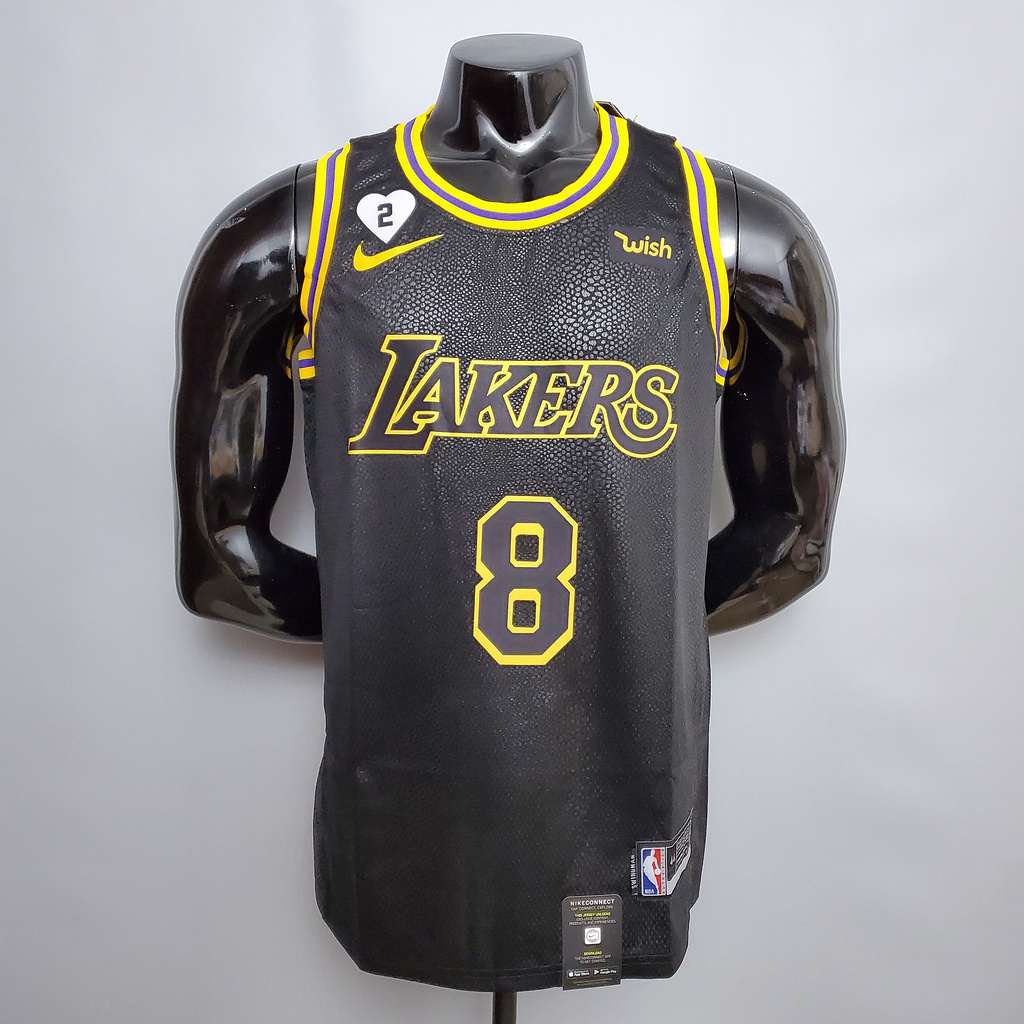 Bryant #8 Lakers black NBA jersey Size_XS_XXL Nike connect recognition