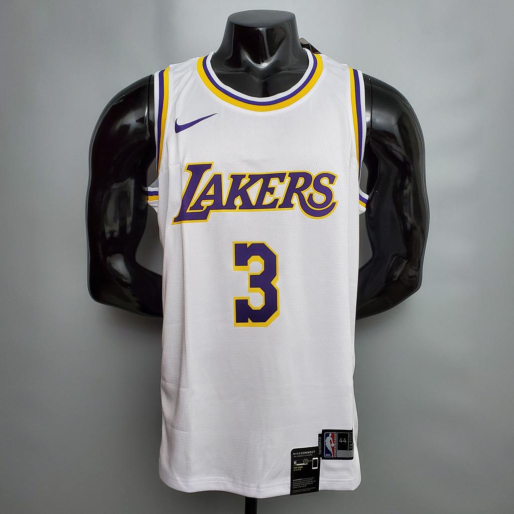 DAVIS #3 Lakers Round neck white NBA jersey Size_XS_XXL Nike connect recognition