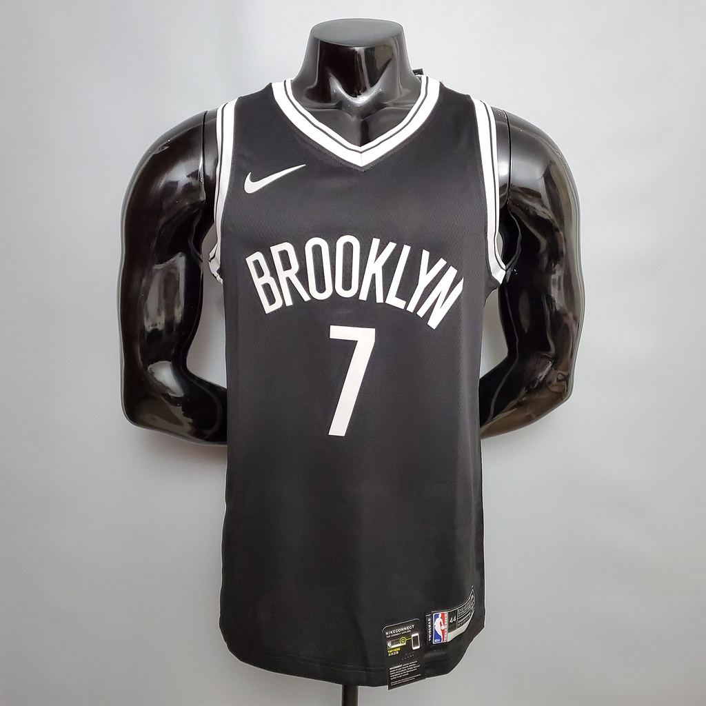 Durant #7 Brooklyn Nets black NBA jersey Size_XS_XXL Nike connect recognition