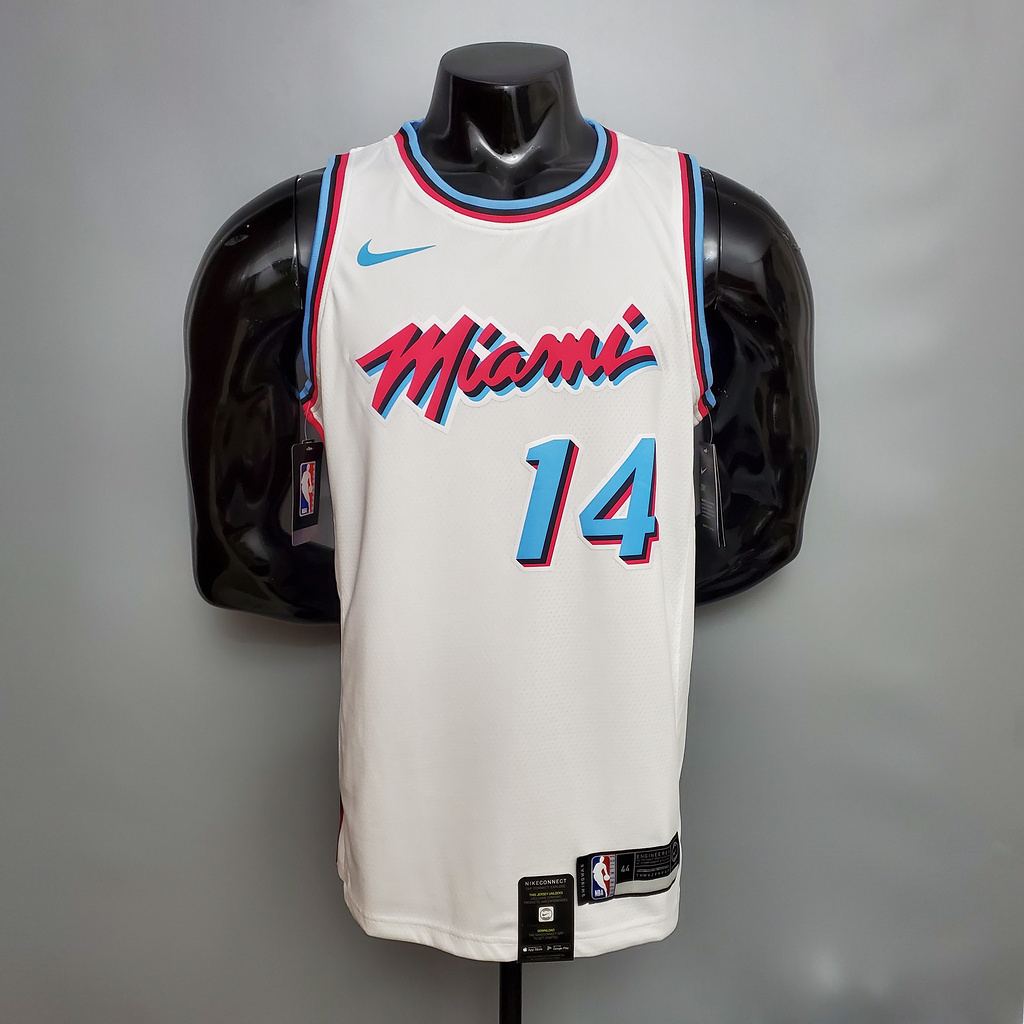 HERRO #14 Miami Heat V_neck White NBA jersey Size_S_XXL Nike connect recognition