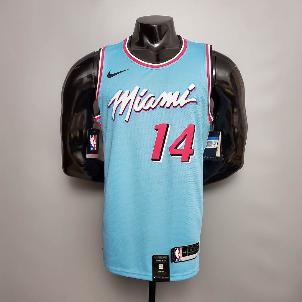 HERRO #14 Miami Heat V_neck blue NBA jersey Size_XS_XXL Nike connect recognition