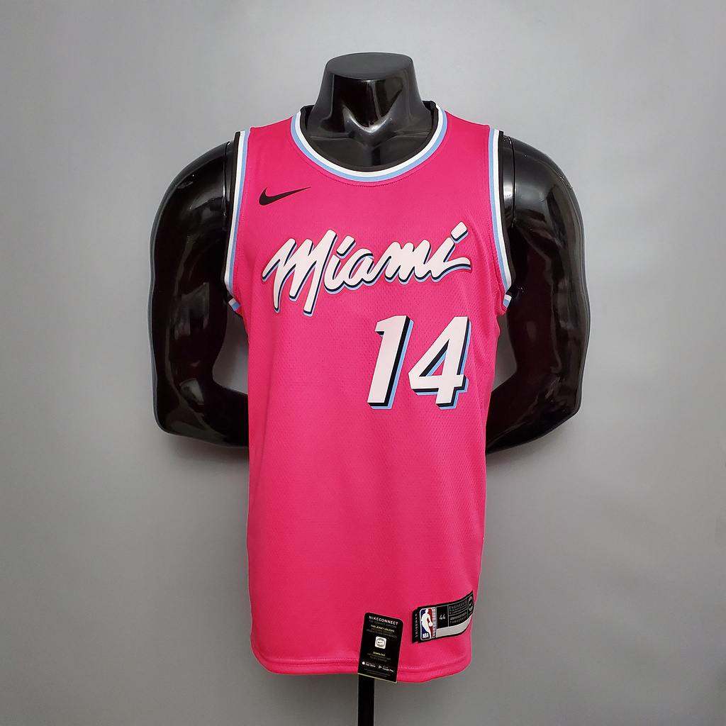 HERRO #14 Miami Heat V_neck pink NBA jersey Size_S_XXL Nike connect recognition