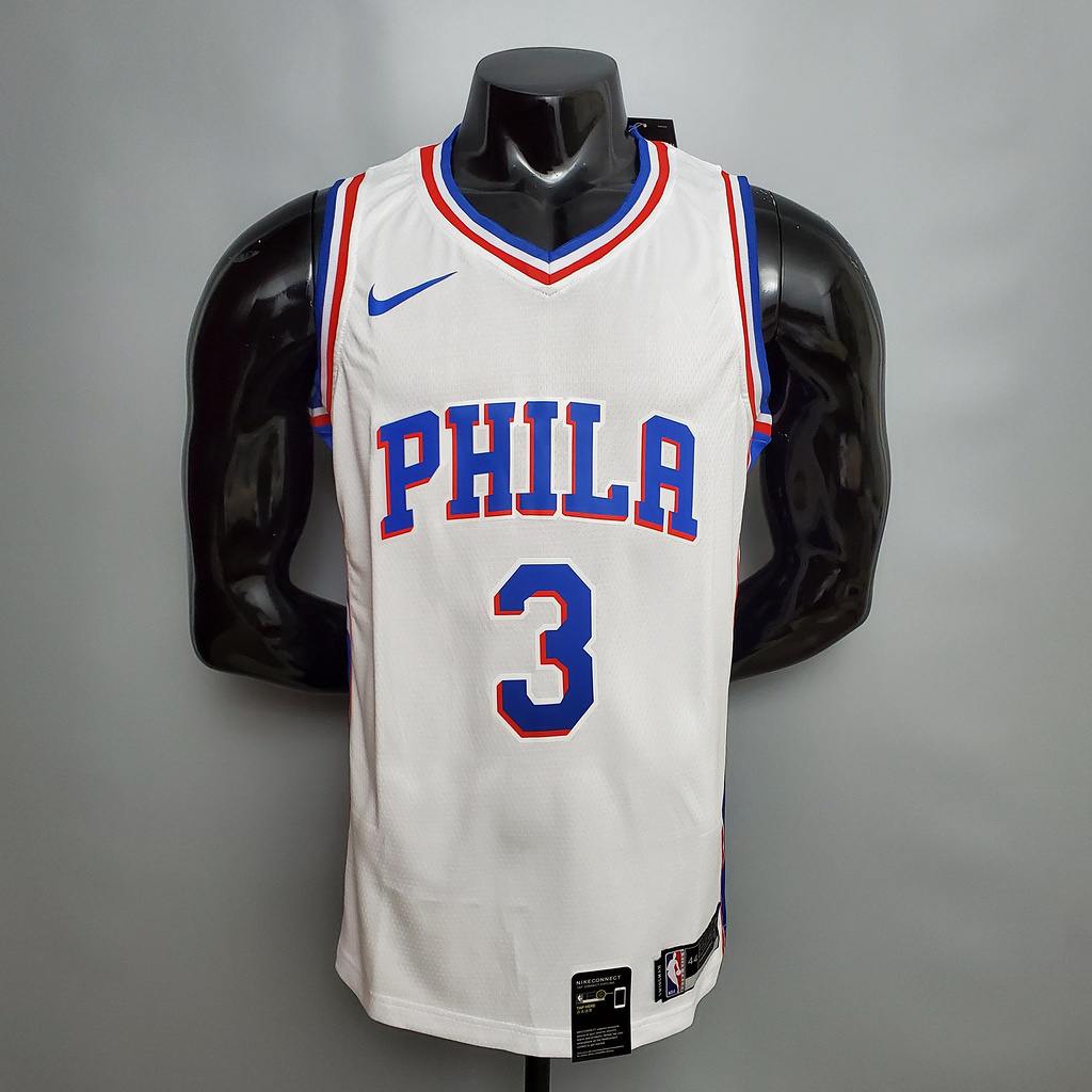 Iverson #3 Detroit Pistons white NBA jersey Size_XS_XXL Nike connect recognition