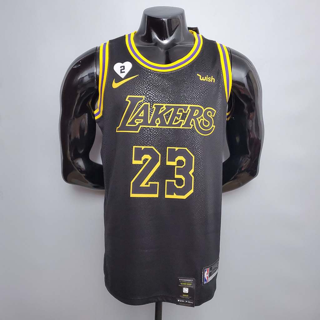 James #23 Lakers black NBA jersey Size_XS_XXL Nike connect recognition