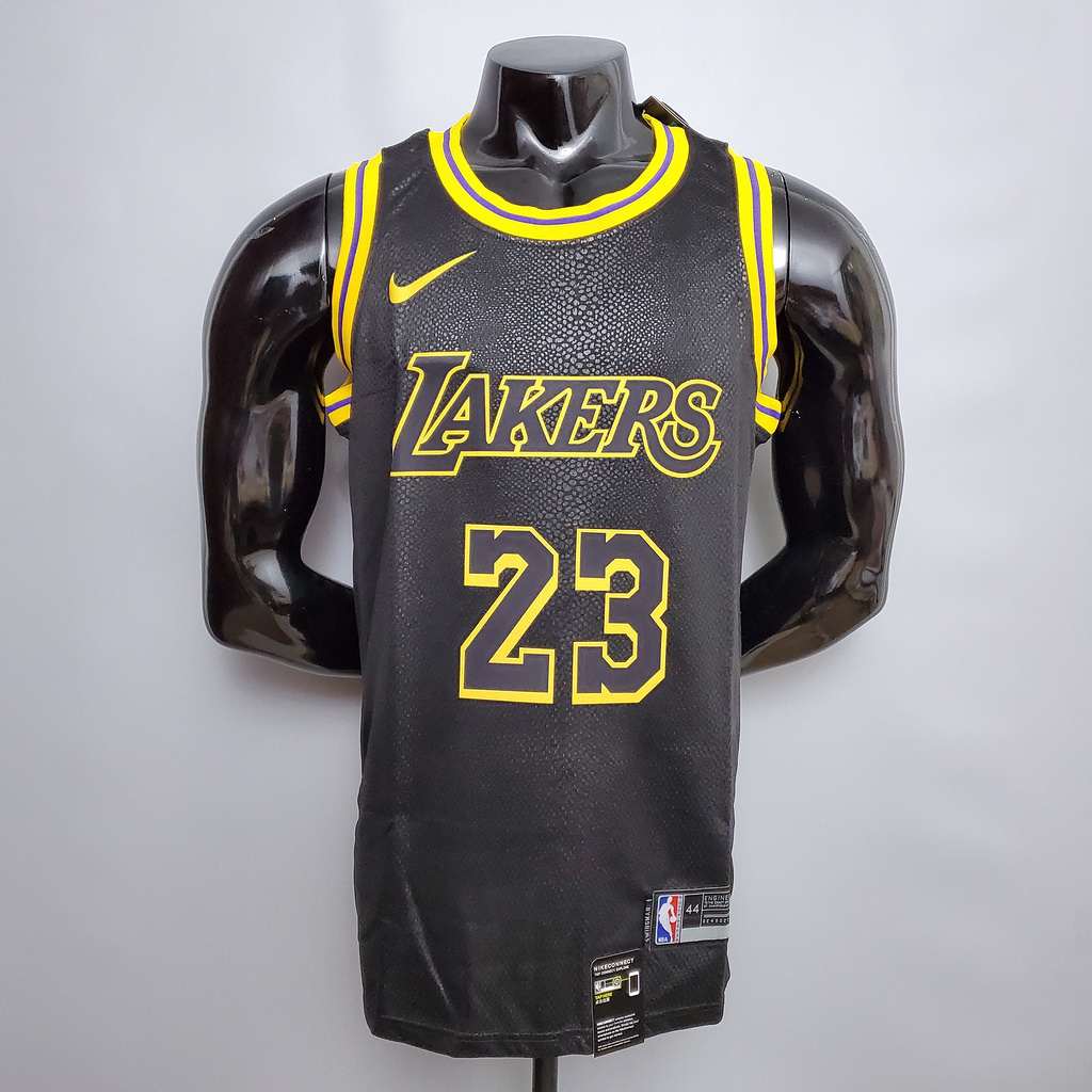 James #23 Lakers black NBA jersey Size_XS_XXL Nike connect recognition