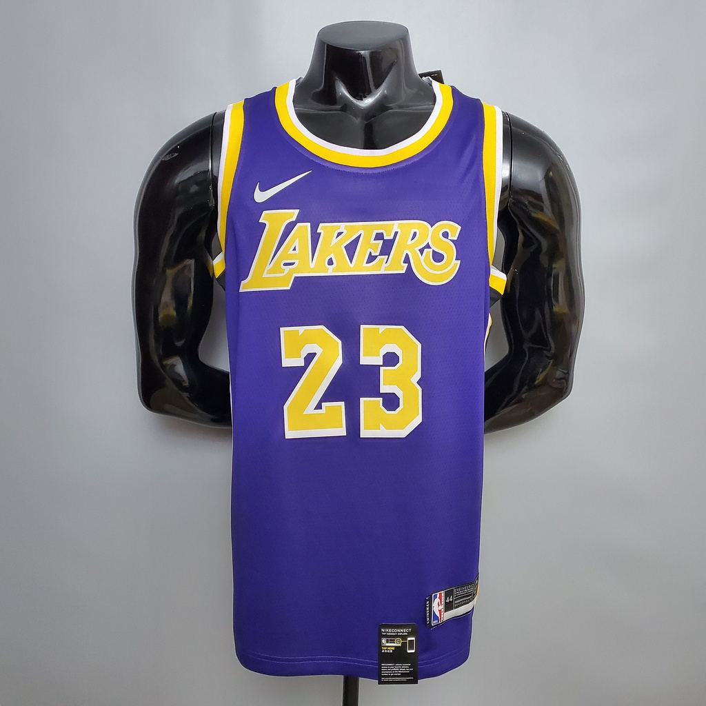 James #23 Lakers purple NBA jersey Size_XS_XXL Nike connect recognition