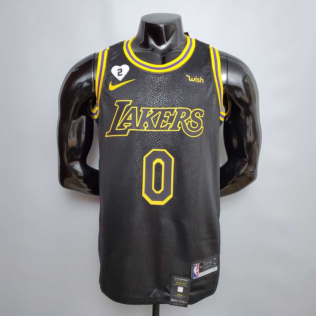 KUZMA #0 Lakers black NBA jersey Size_XS_XXL Nike connect recognition
