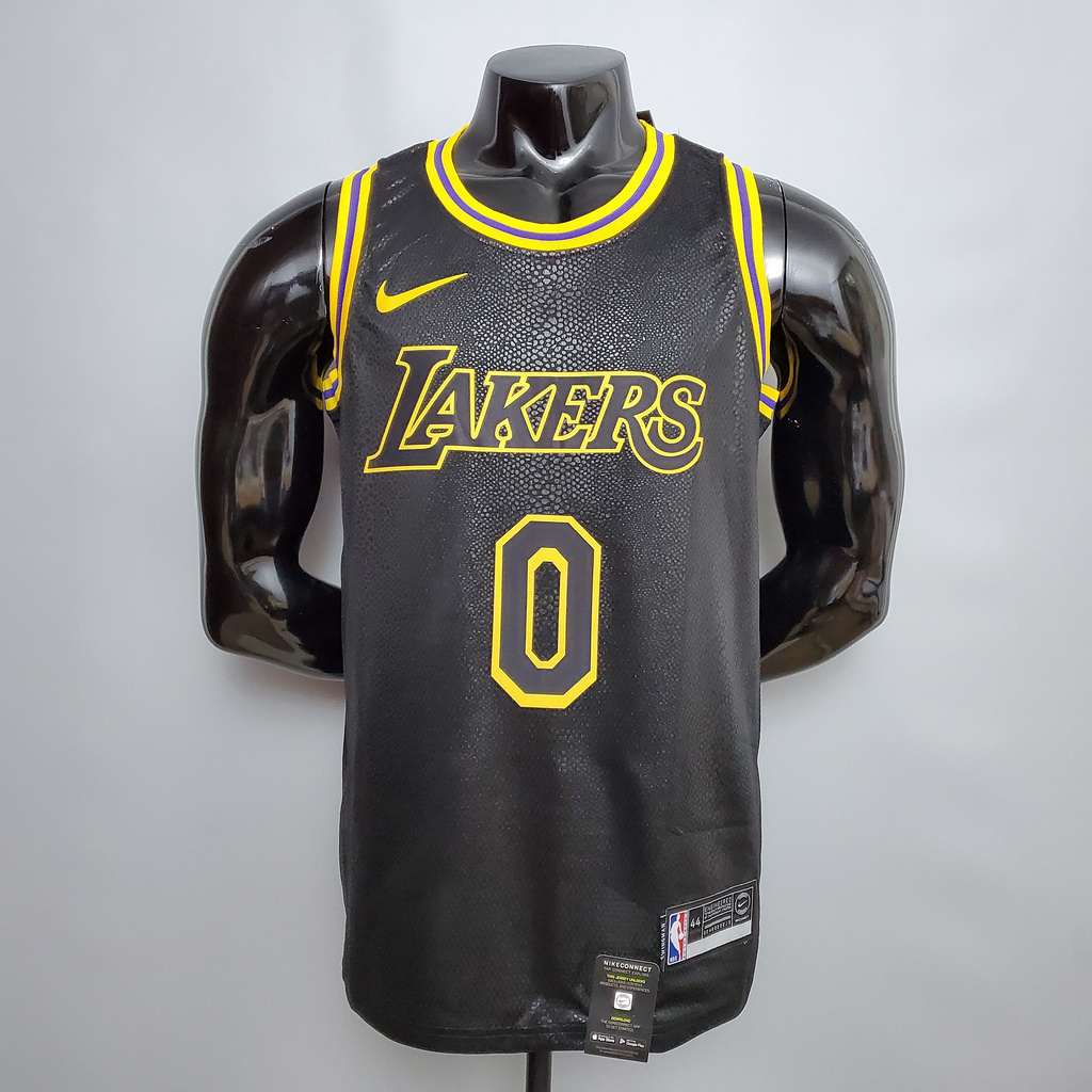 KUZMA #0 Lakers black NBA jersey Size_XS_XXL Nike connect recognition