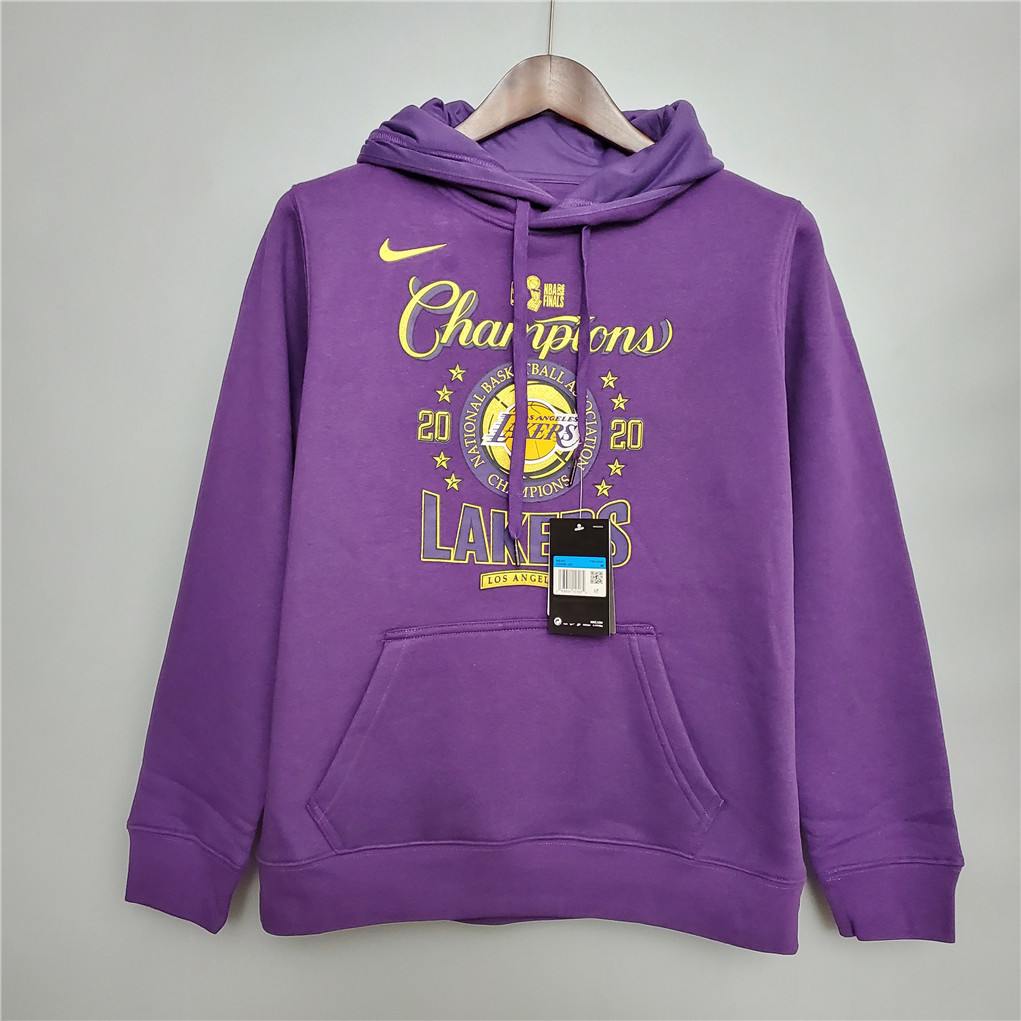 Lakers championship Hooded sweater purple
