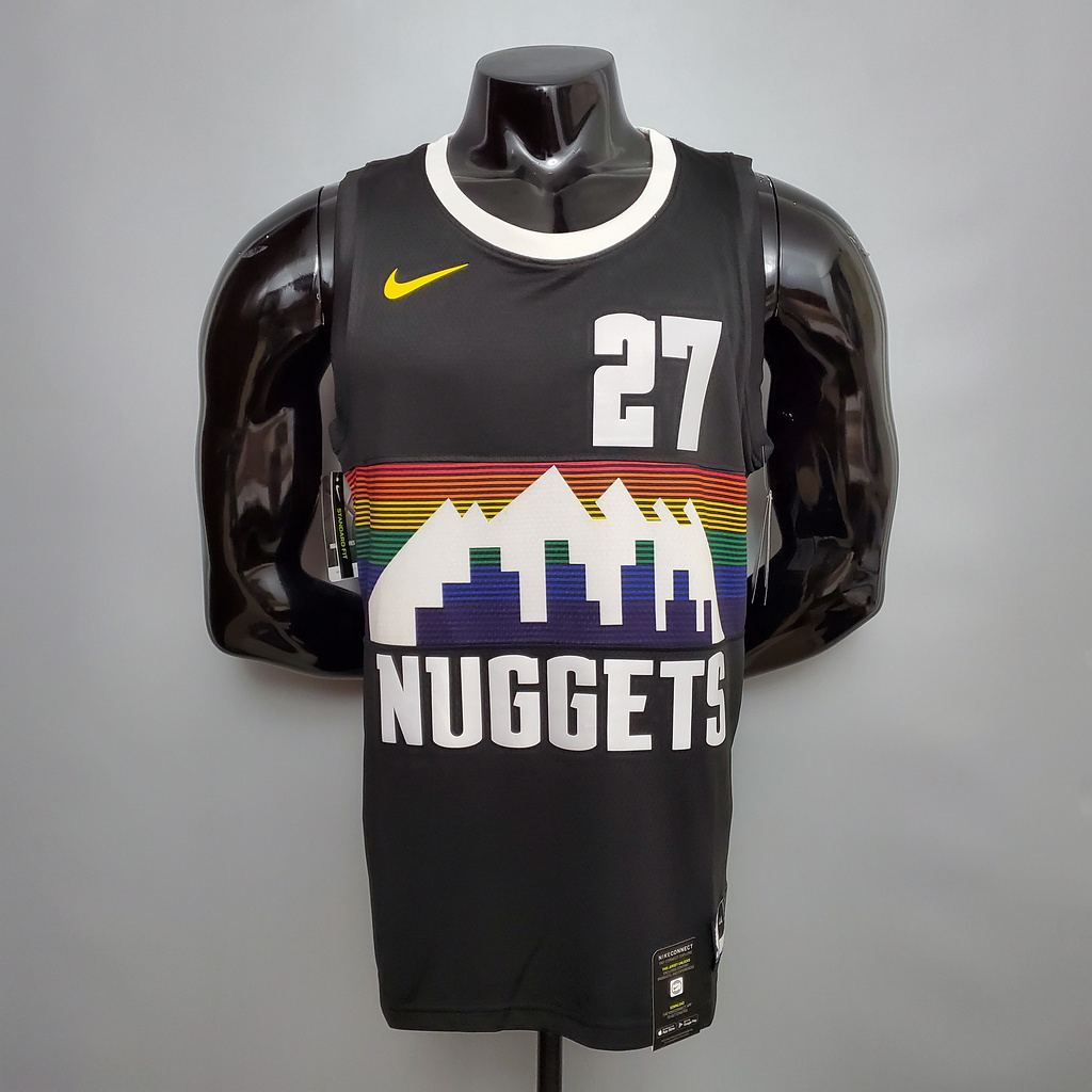 MURRAY #27 Nuggets City Edition Black jersey Size_ XS_XXL Nike connect recognition