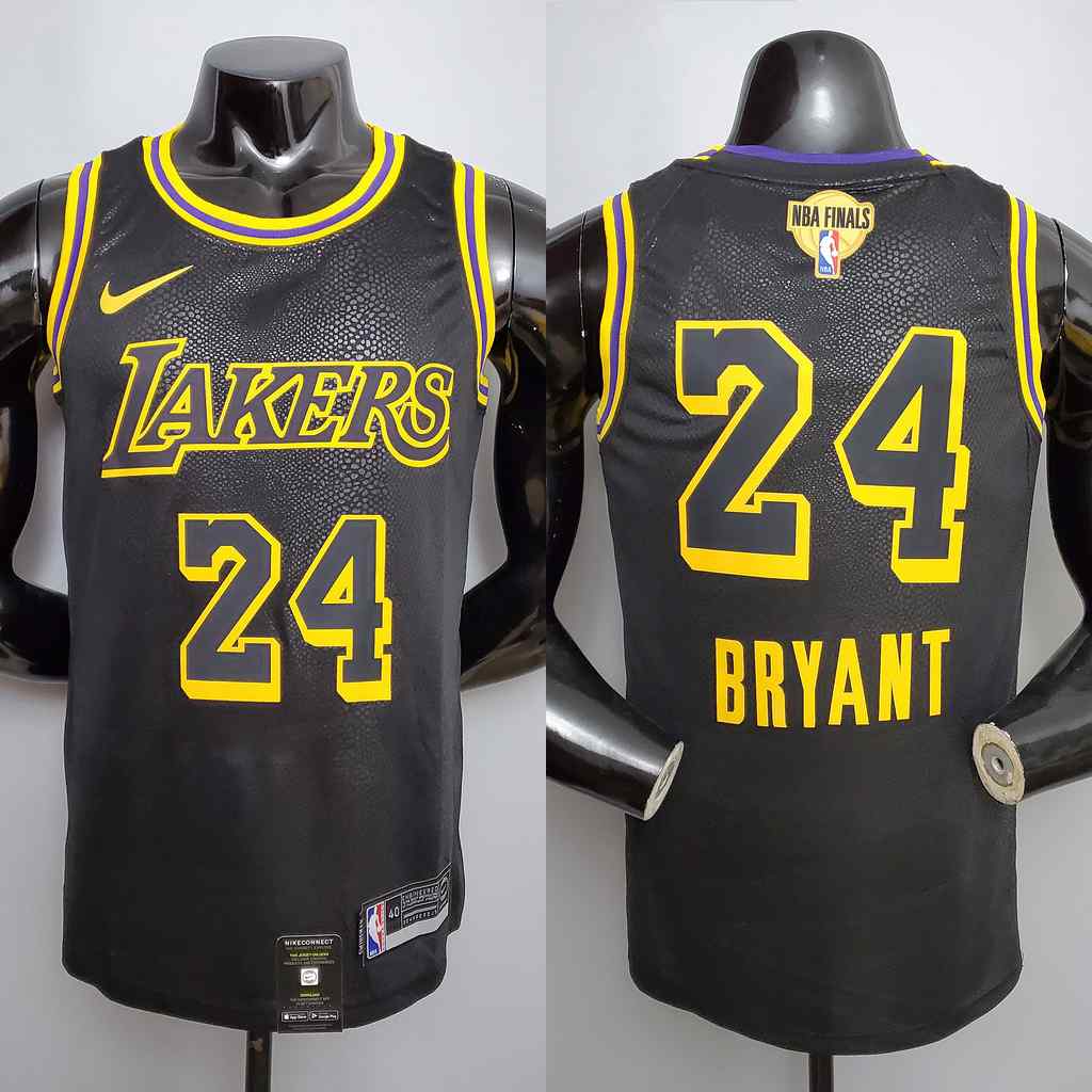 New Bryant #24 Lakers black NBA jersey Size_XS_XXL Nike connect recognition