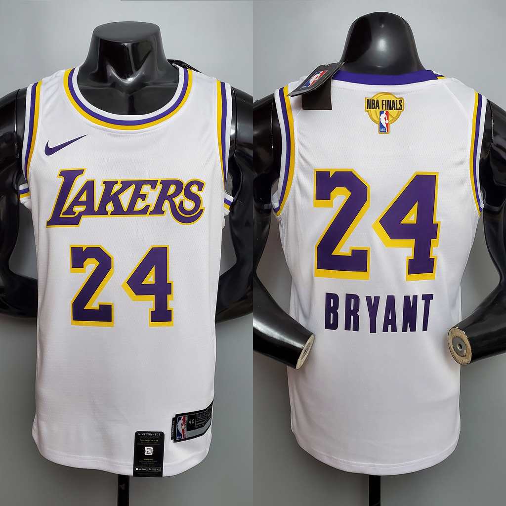 Maillot de basket nouveau Bryant #24 Lakers blanc NBA Size_XS_XXL Nike Connect hommage