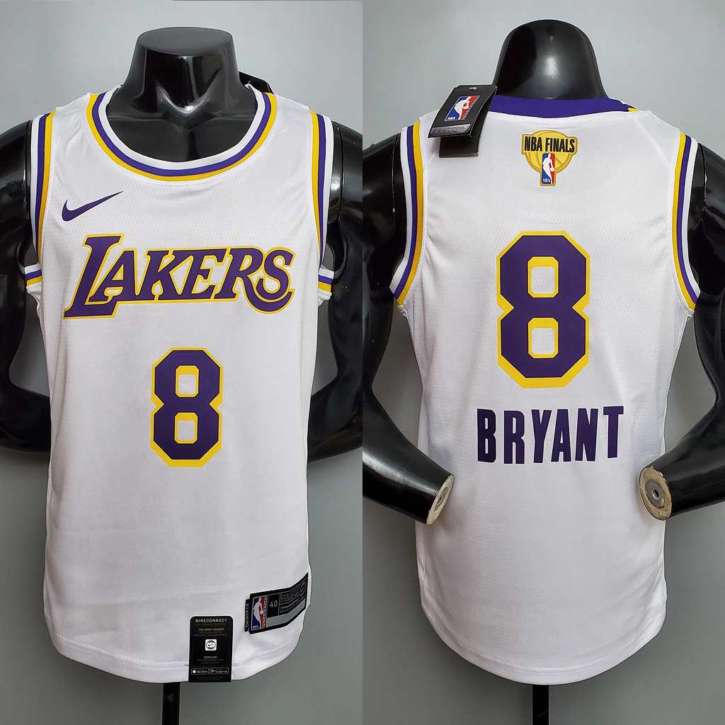 New Bryant #8 Lakers Round neck white NBA jersey Size_XS_XXL Nike connect recognition