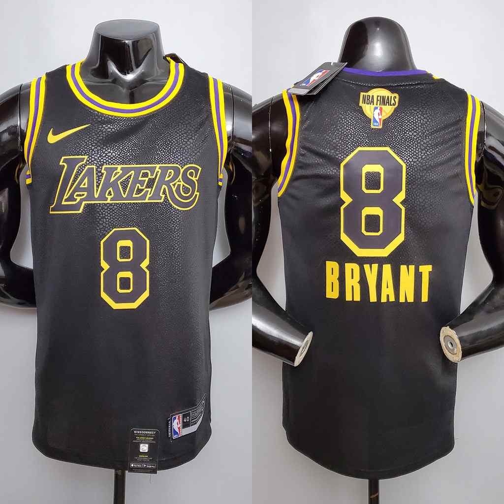New Bryant #8 Lakers black NBA jersey Size_XS_XXL Nike connect recognition
