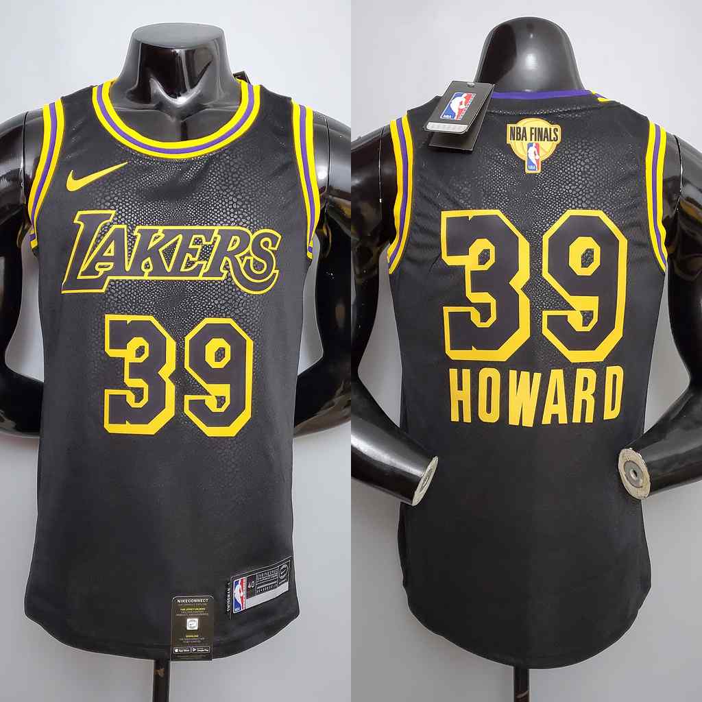 New HOWARD #39 Lakers black NBA jersey Size_XS_XXL Nike connect recognition
