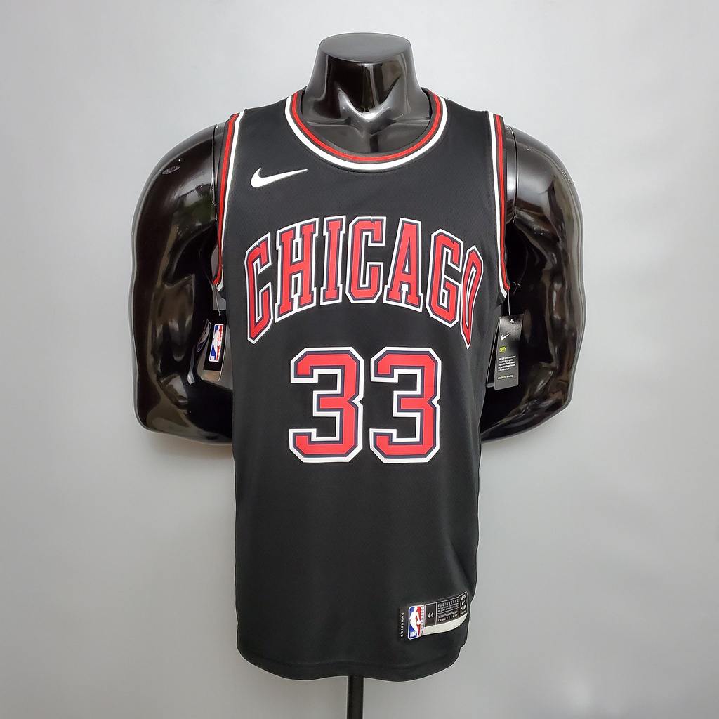 PIPPEN #33 Chicago Bulls Black NBA jersey Size S_XXL Nike connect recognition