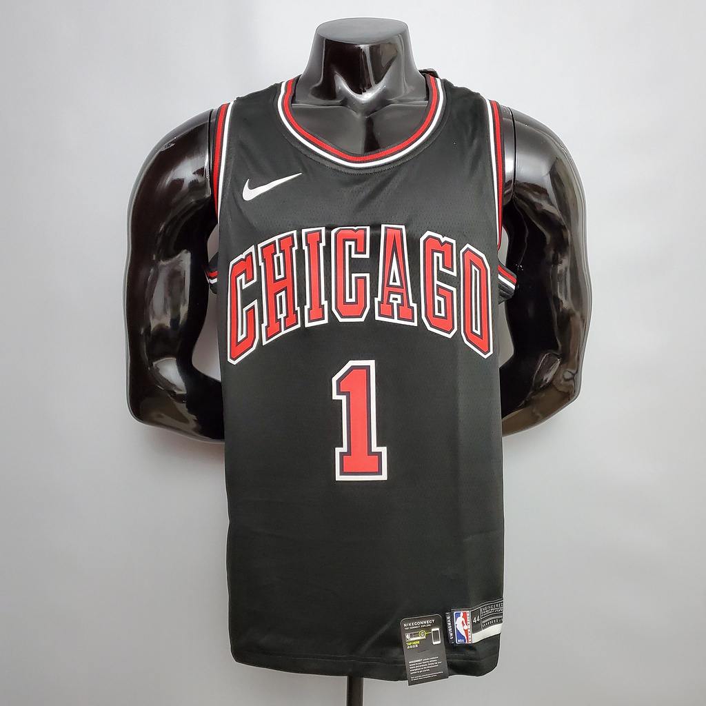 ROSE #1 Chicago Bulls black NBA jersey Size XS_XXL Nike connect recognition