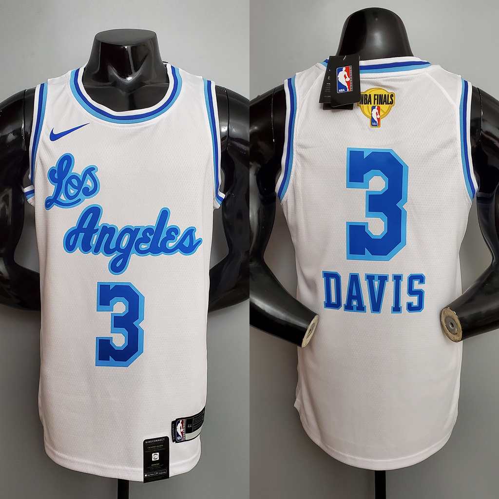 Retro night DAVIS #3 Lakers White NBA jersey Size_XS_XXL Nike connect recognition