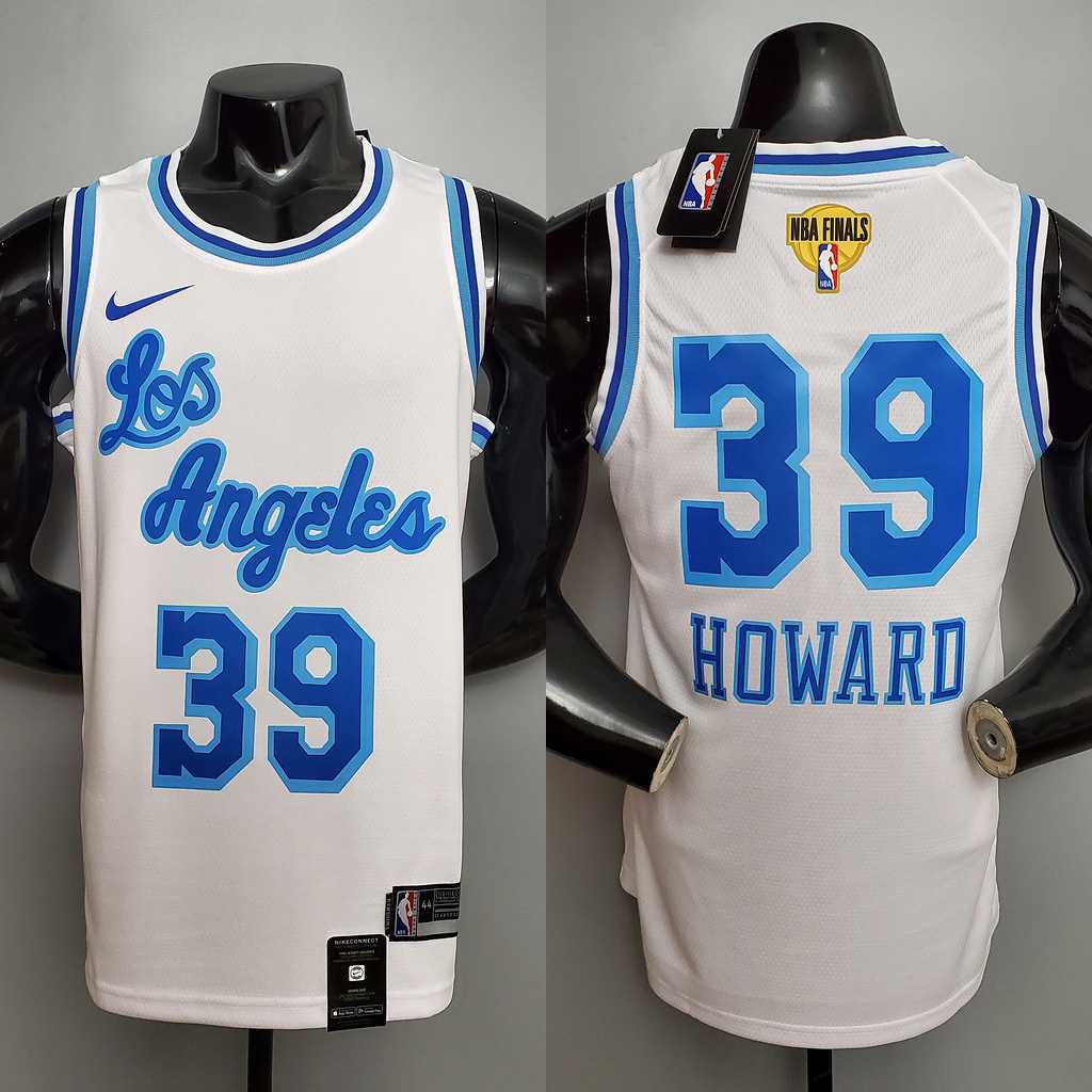 Retro night HOWARD #39 Lakers White NBA jersey Size_XS_XXL Nike connect recognition