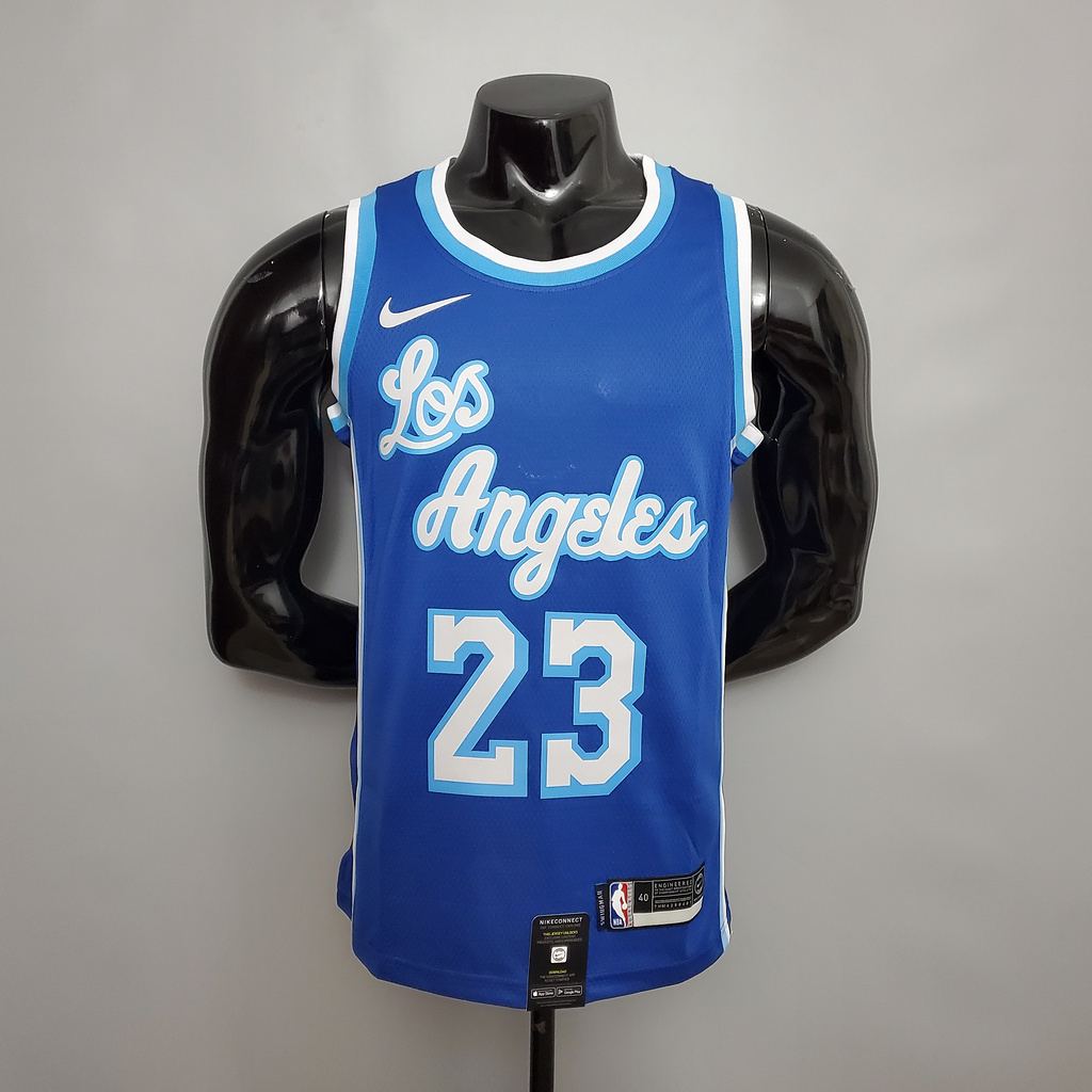 Retro night James #23 Lakers blue NBA jersey Size_XS_XXL Nike connect recognition