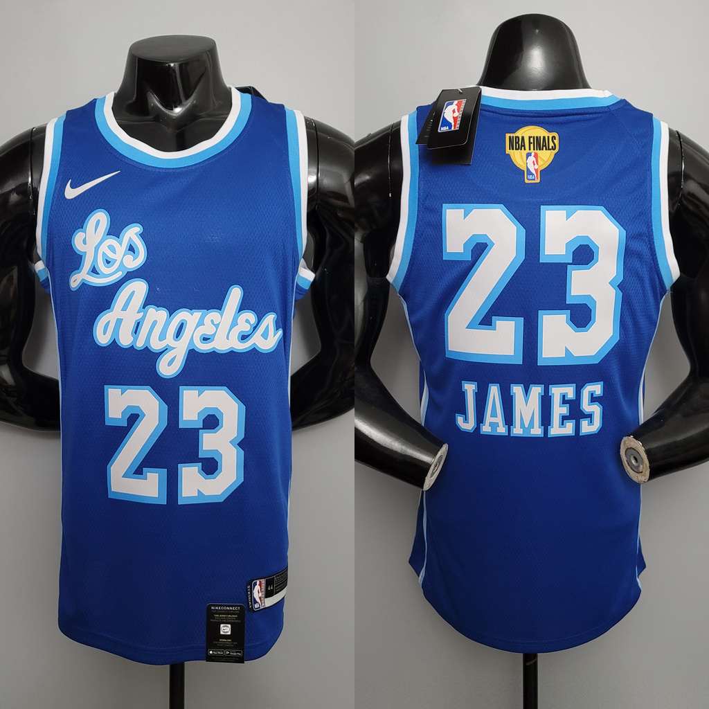 Retro night James #23 Lakers blue NBA jersey Size_XS_XXL Nike connect recognition