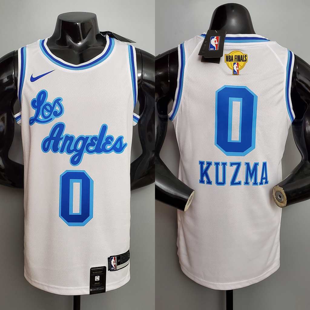 Retro night KUZMA #0 Lakers White NBA jersey Size_XS_XXL Nike connect recognition