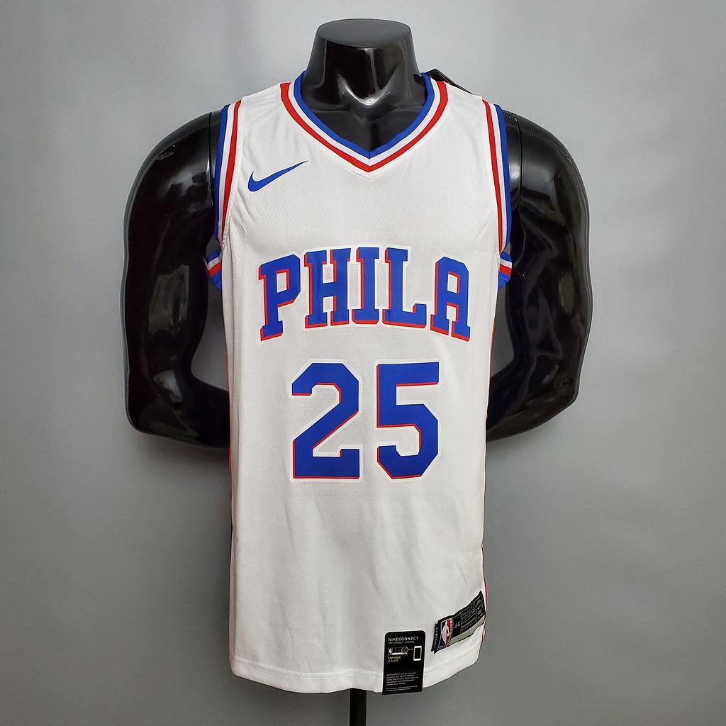 SIMMONS #25 Detroit Pistons white NBA jersey Size_XS_XXL Nike connect recognition