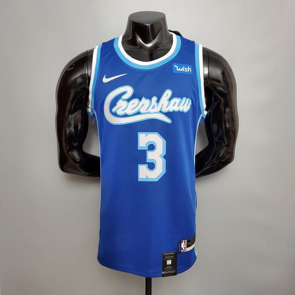 new DAVIS #3 Lakers blue NBA jersey Size_XS_XXL Nike connect recognition
