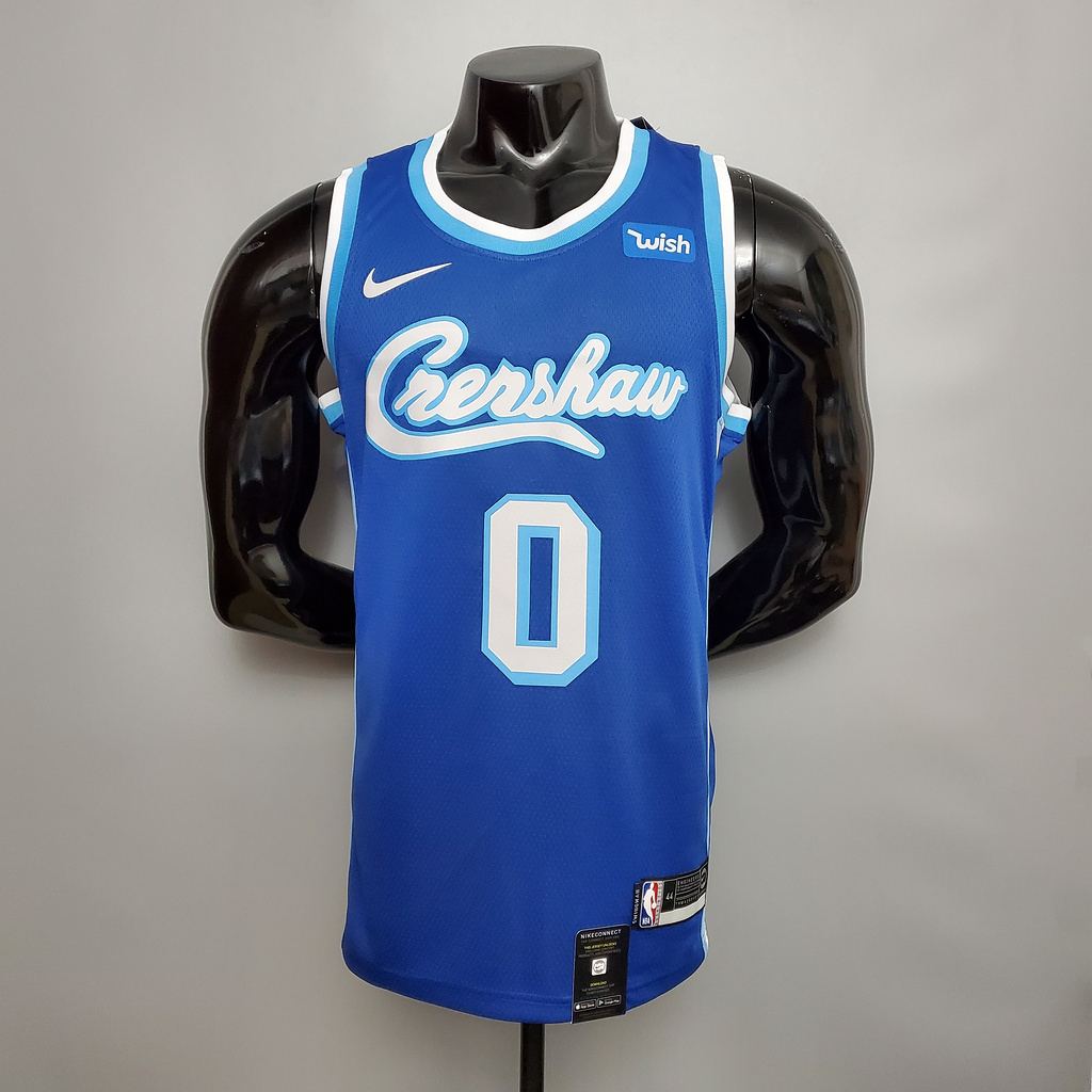 new KUZMA #0 Lakers blue NBA jersey Size_XS_XXL Nike connect recognition
