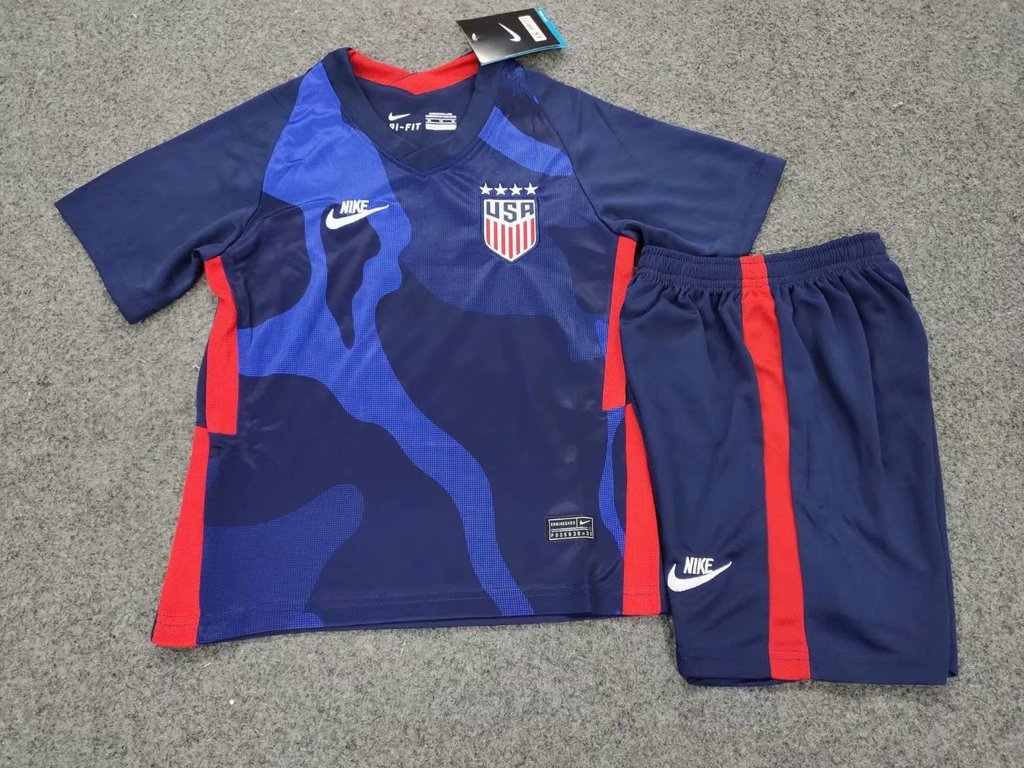 2020 USA away blue kids kit