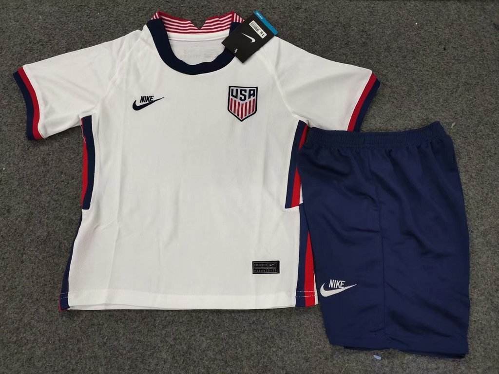 2020 USA home white kids kit