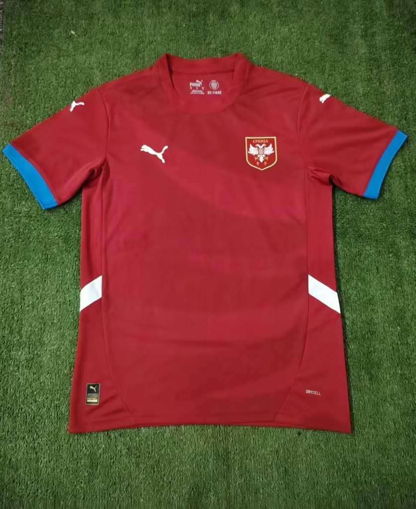 2024 Serbia home soccer jersey