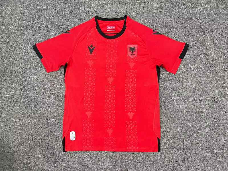 24-25 Albania home soccer jersey