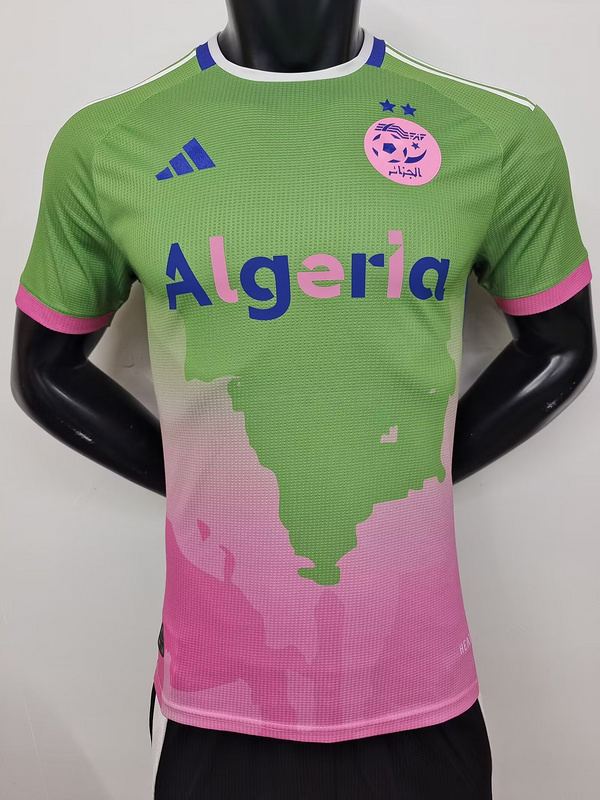 24-25 Algeria pink and green player version jersey