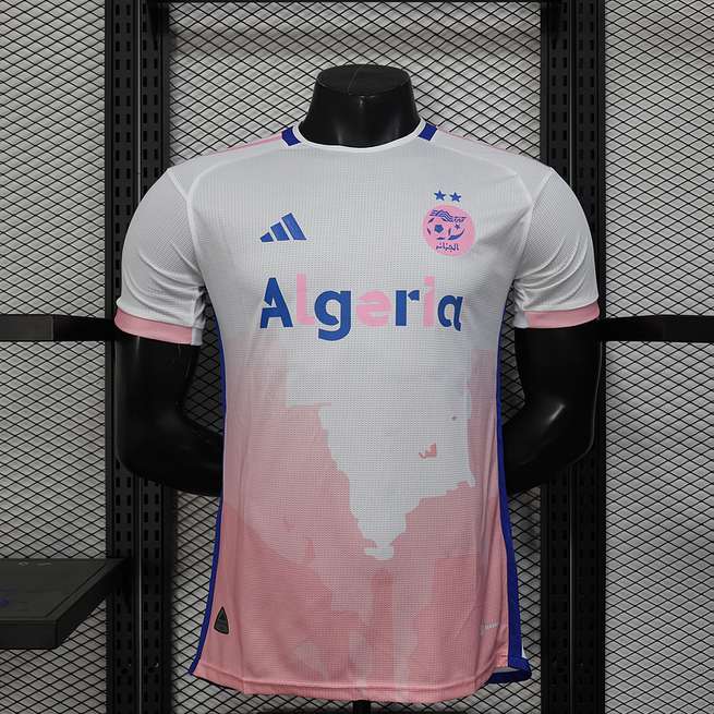 25-26 Algeria special version white pink Player Version soccer jersey size S-2XL
