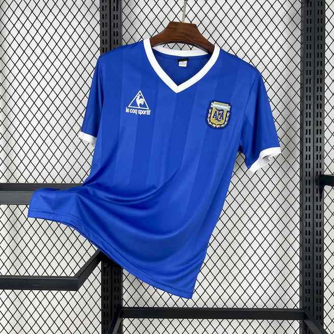 1986 Argentina Away Retro Jersey