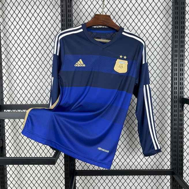 2014 Argentina away retro long sleeve jersey