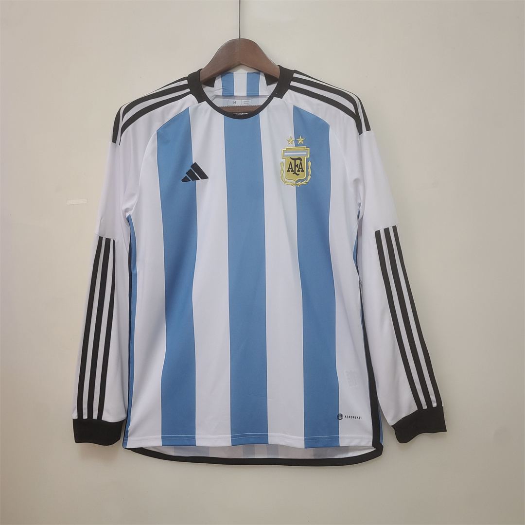 2022 Argentina 2 stars home long sleeves