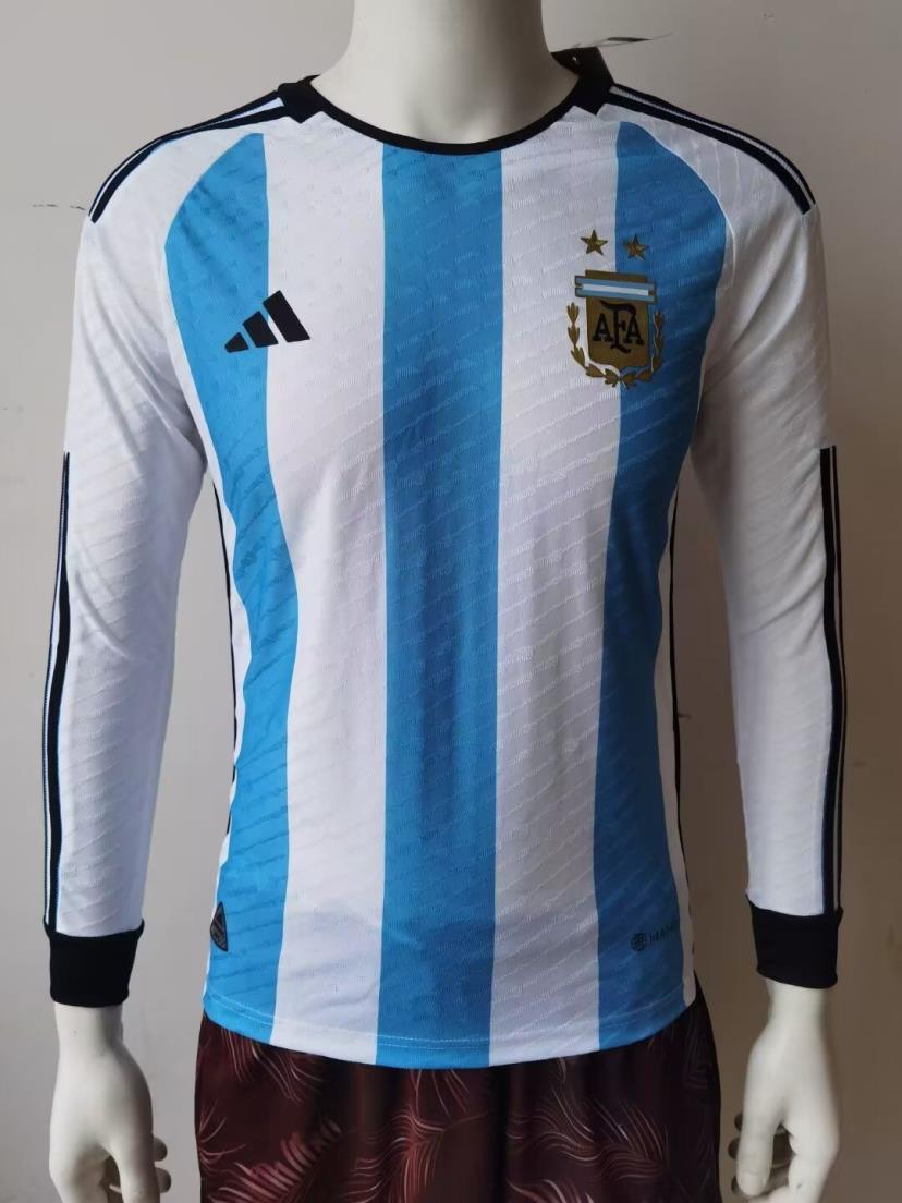 2022 Argentina home long sleeves player version